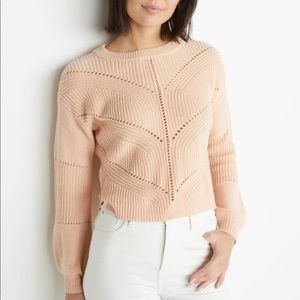 Marine Layer Olivia Crewneck Sweater - Rose